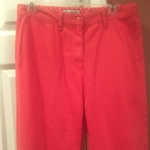 Jones New York coral wide leg trousers size 8